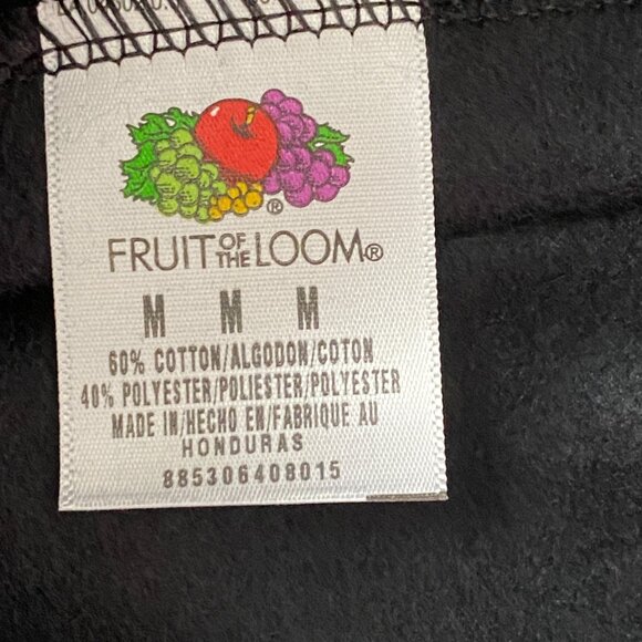 NEW Fruit of the Loom Mens Black Joggers Track Pants Size Medium - Picture 4 of 9
